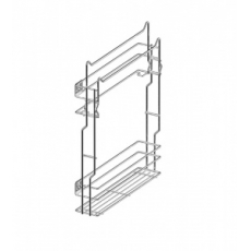 Корзина 150мм / Карго мини Мульти 15 для ПОЛОТЕНЕЦ хром левая (WE29.0001.01.001) REJS